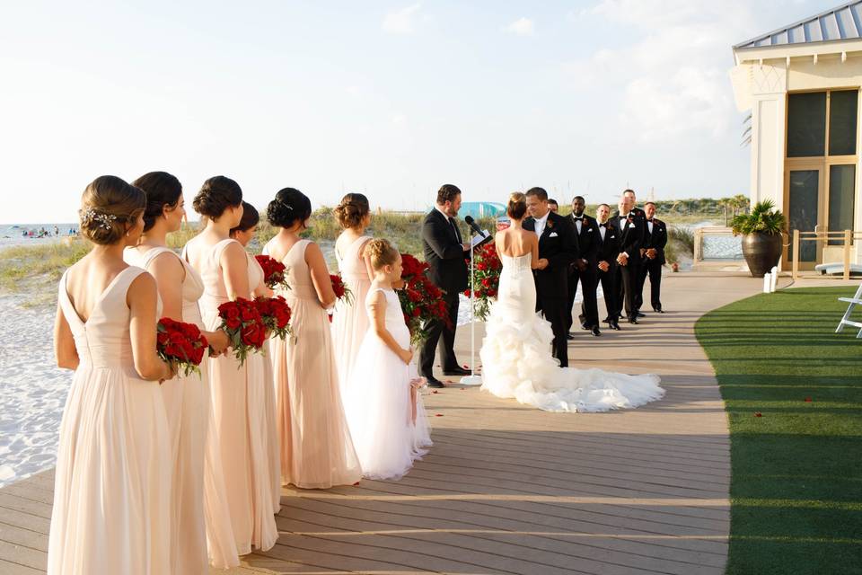 Beautiful beach wedding