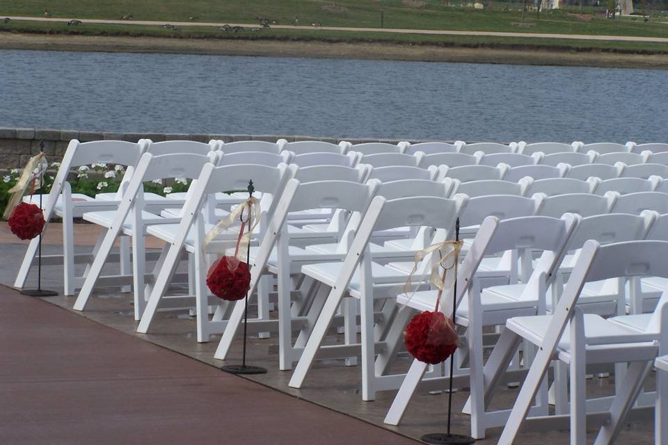 Erin's Terrace ceremony setup