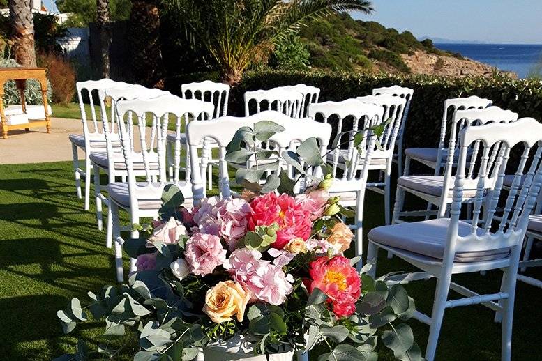 Chapel area floral detail