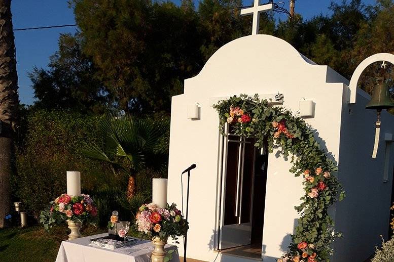 Chapel floral decoration