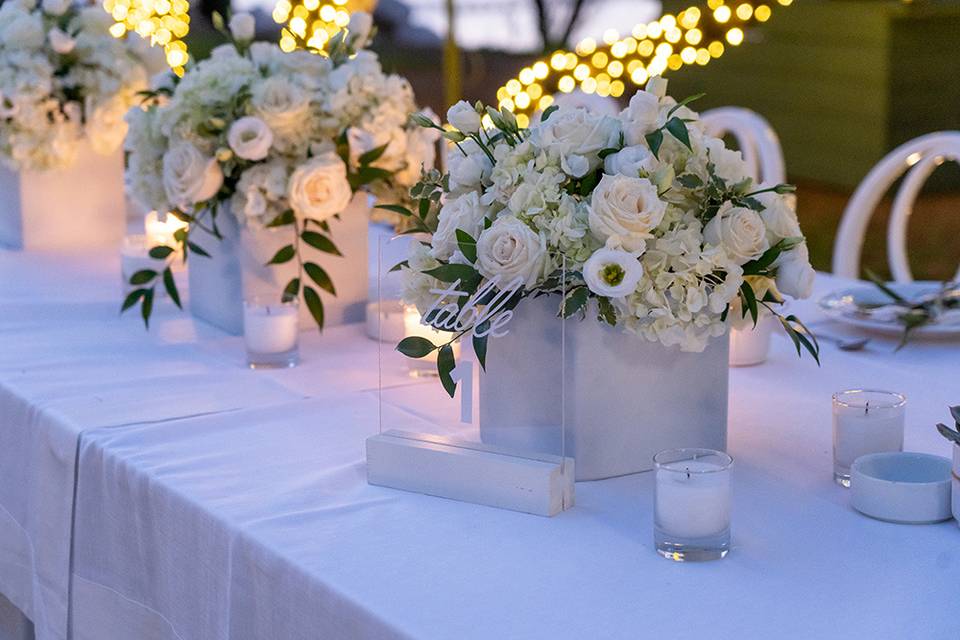 Wedding table decoration