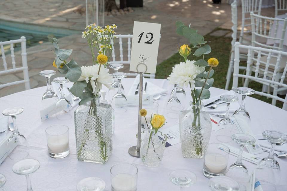 Minimal centerpiece set