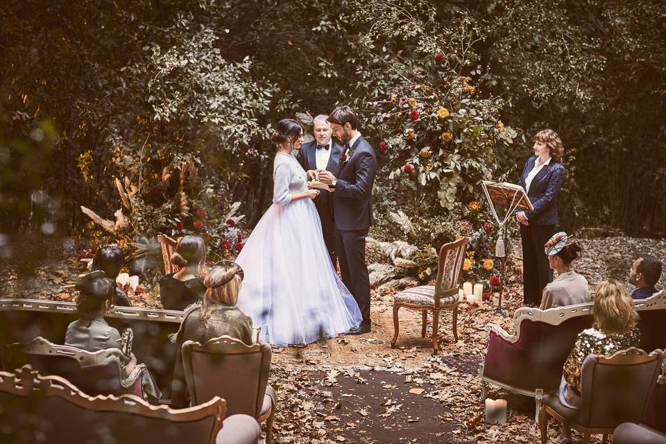 Enchanted forest ceremony