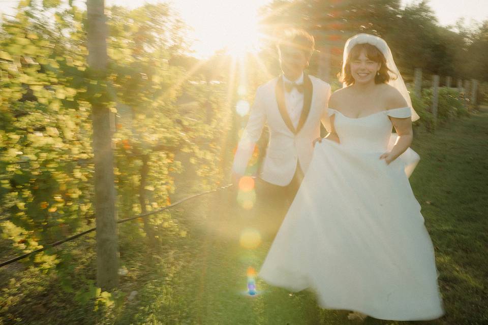 A kiss in the vineyards