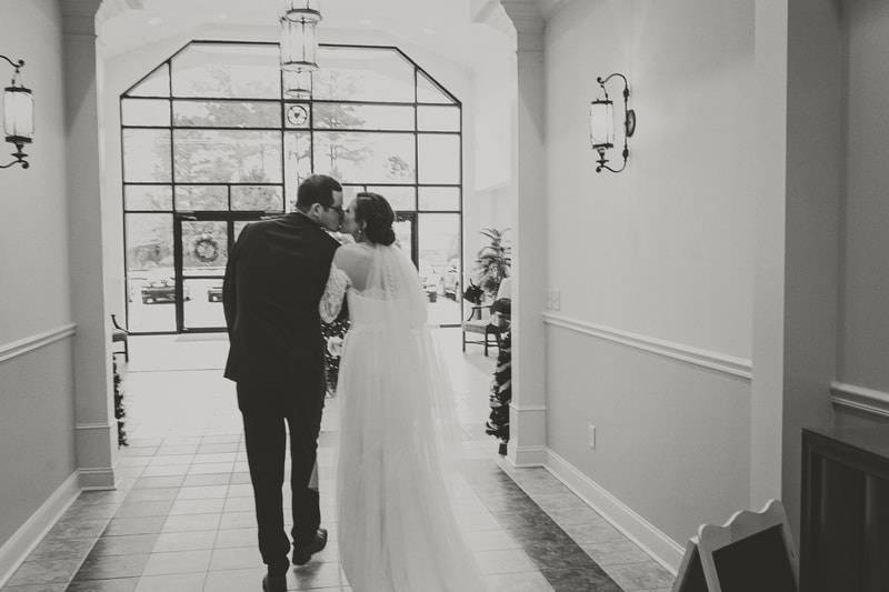 Bride and groom shot