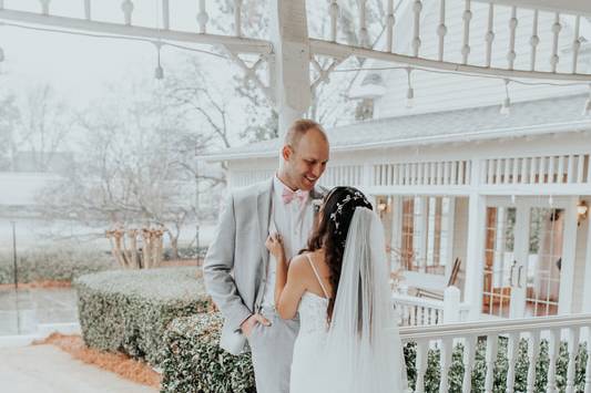 Bride and groom shot