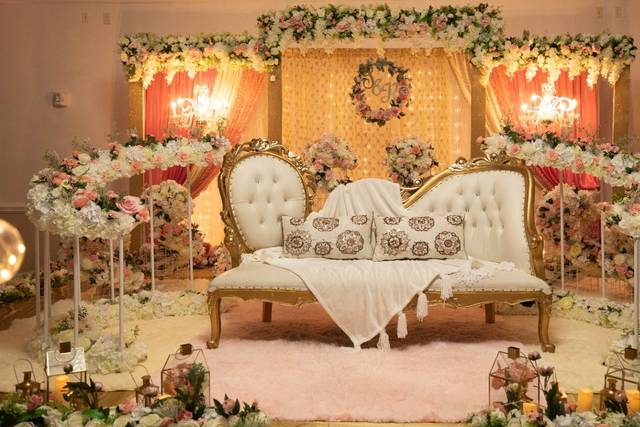 Pink and white wedding