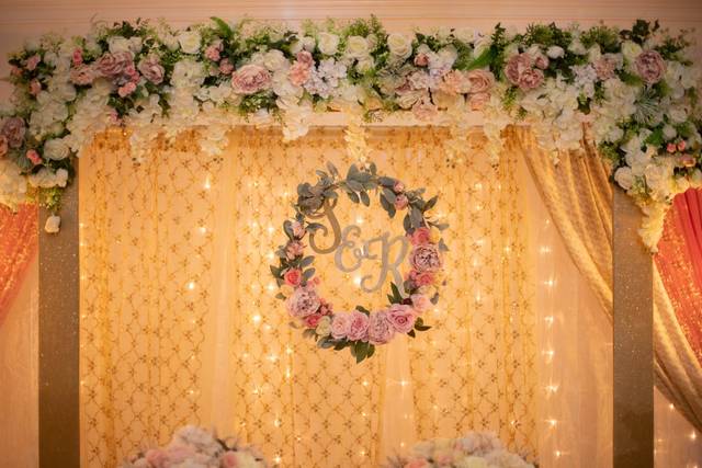 Pink and white wedding