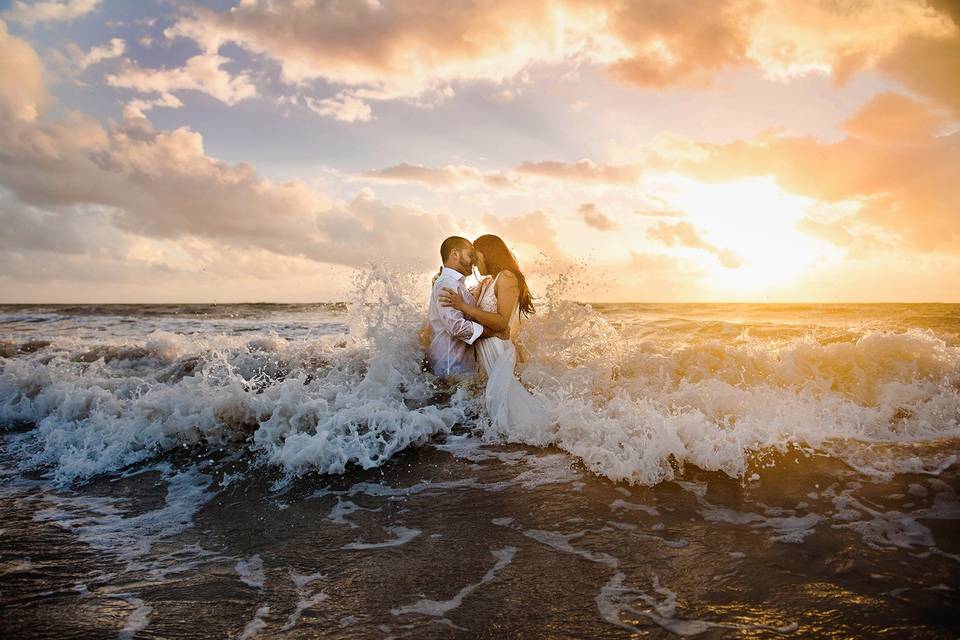 Beachside wedding