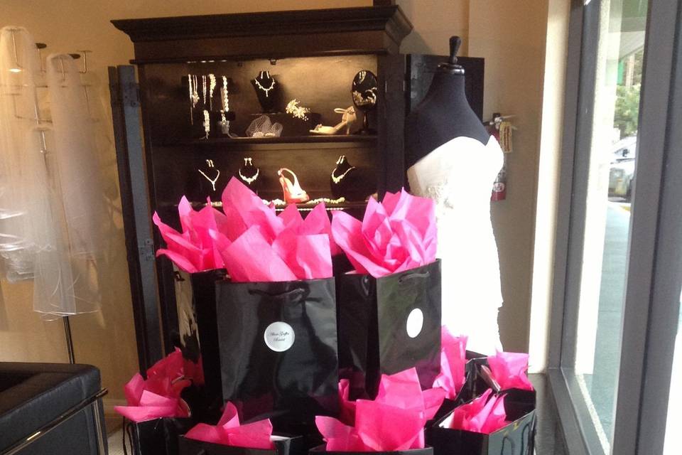 Our brides love our free goodie bags.