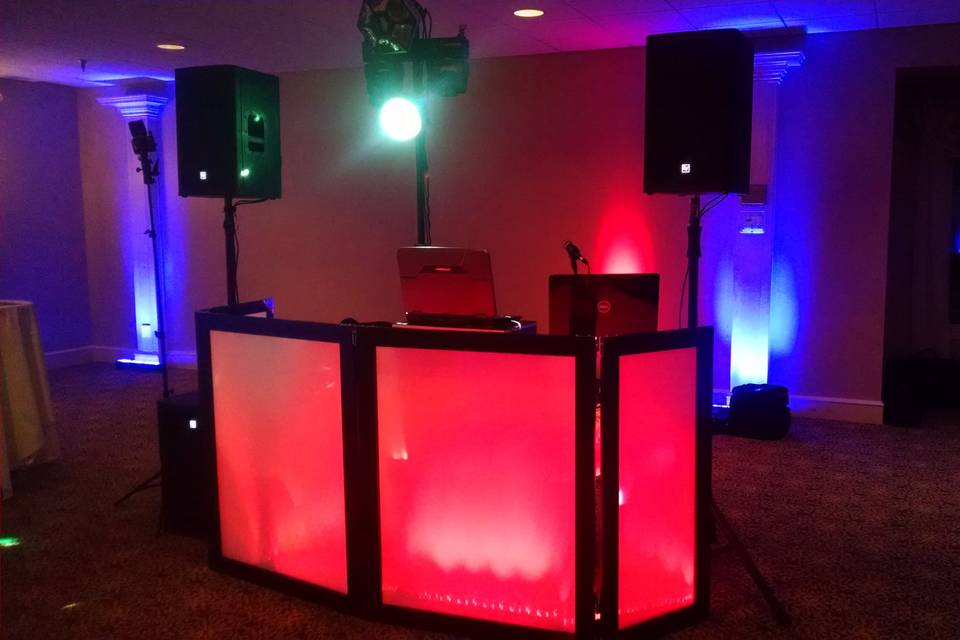 DJ booth lighting