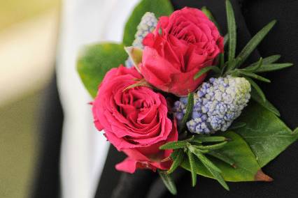 Pink boutonnière