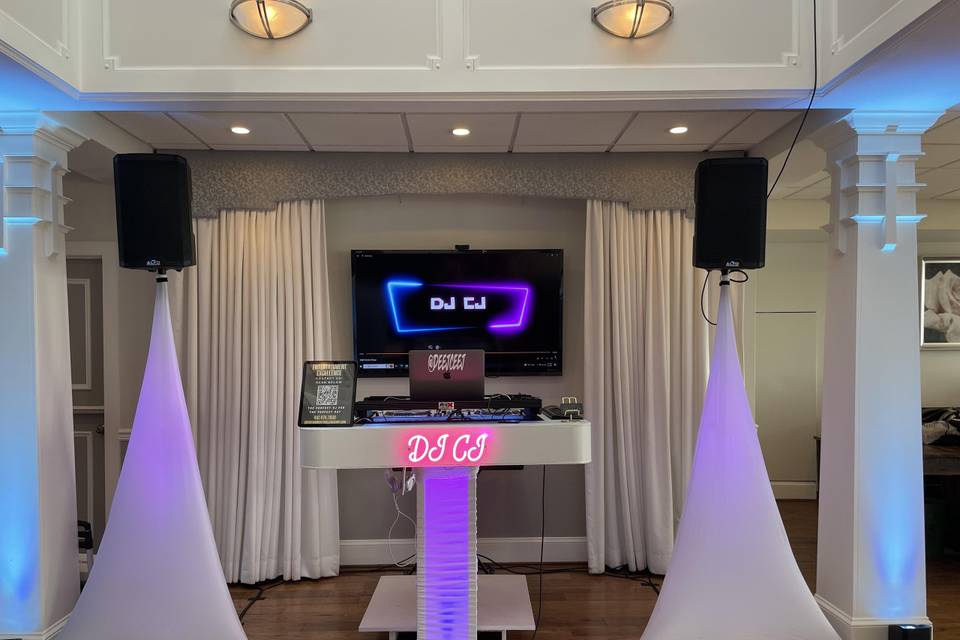 Setup from an event in June