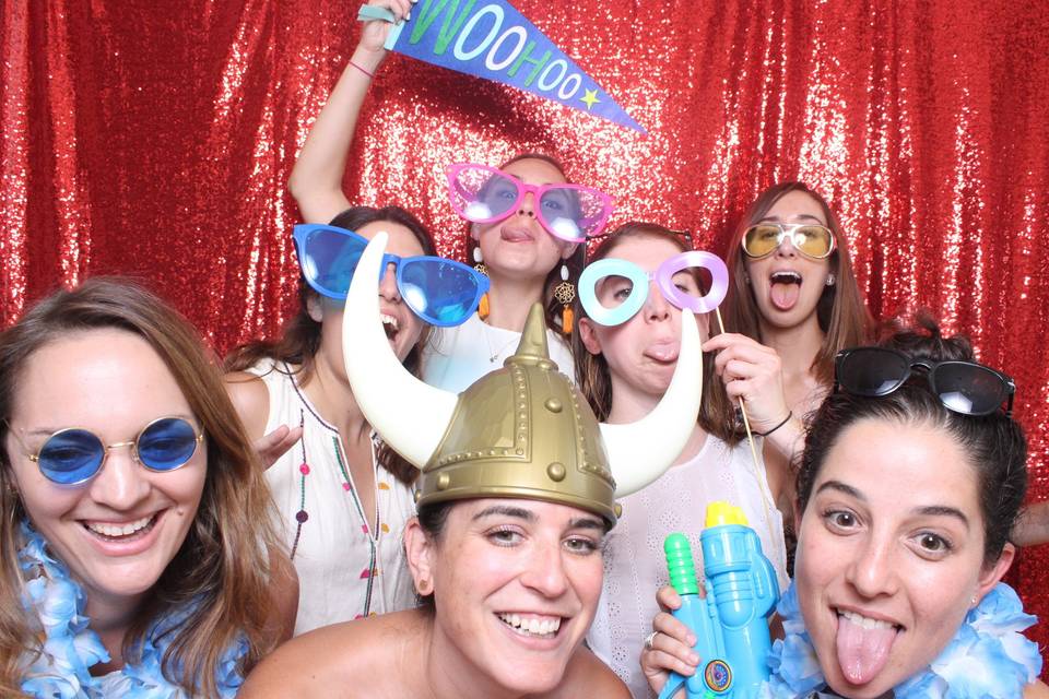 Fun at the photobooth