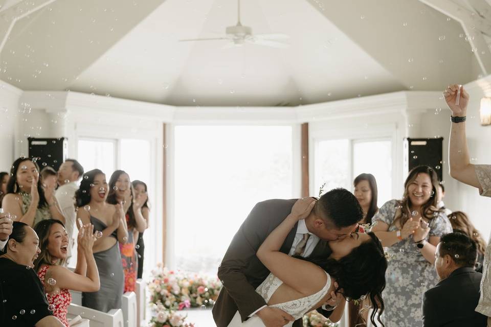 Recessional moment to remember