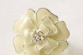 Gorgeous Bloom Flower Ring in Ivory and silver.  stunning on each brides maid!  $44