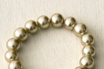 pearl pave bracelet in Champaign..beautiful accent to any dress.