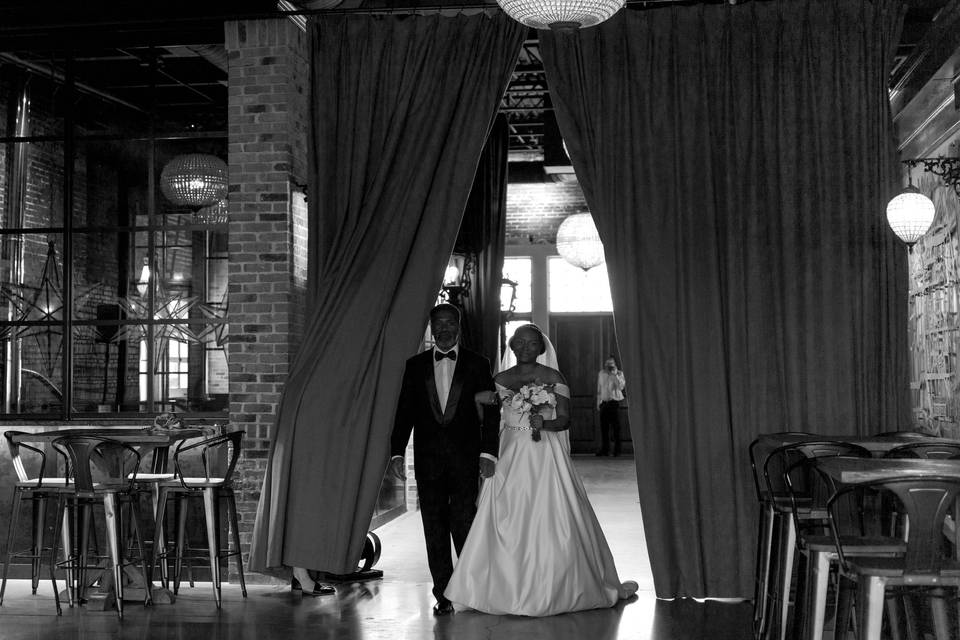 Father and bride