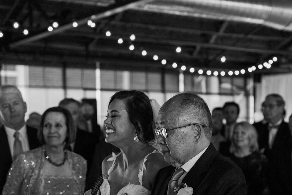 Bride and dad