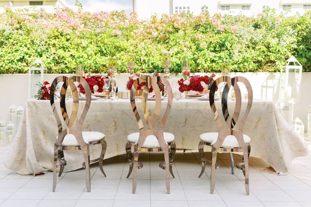 Reception on the rooftop
