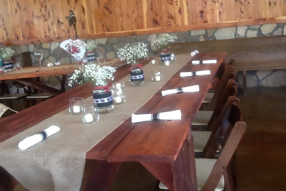 Long table setup