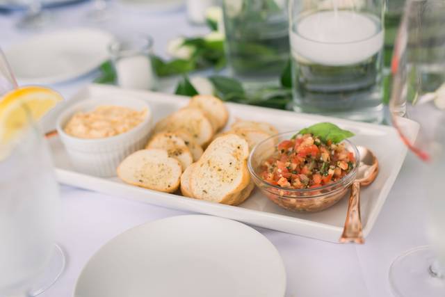 Table Bruschetta & Crab Dip