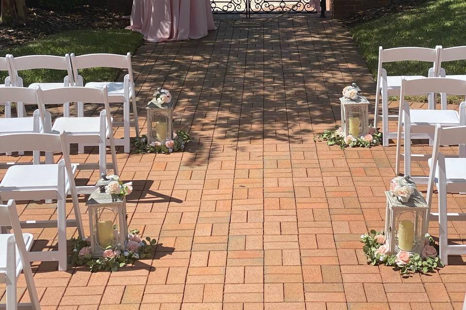 Ceremony on the lawn