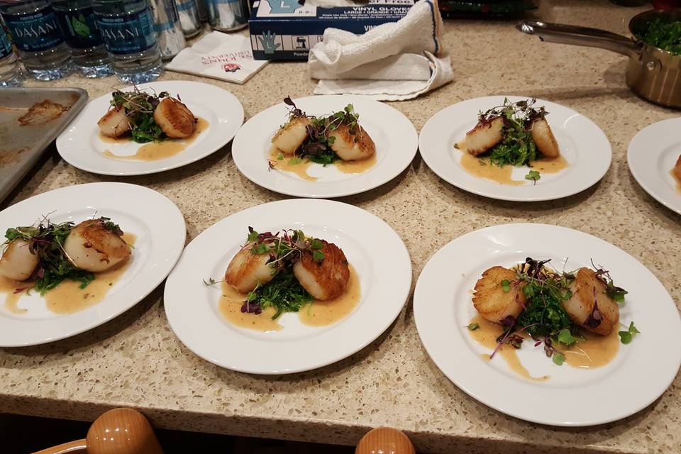 Pan Seared Scallops