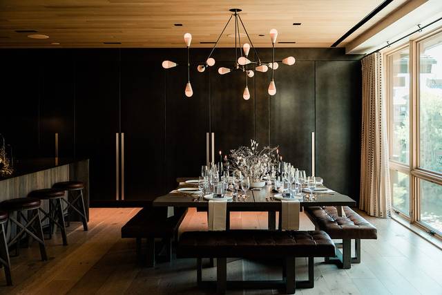 Elegant table at Caldera House