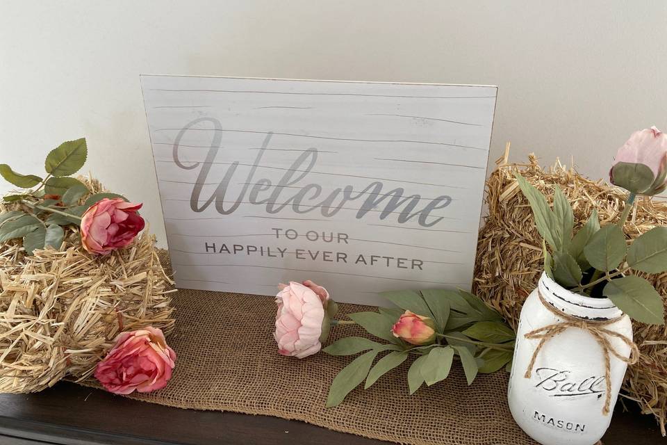 Mini Hay Bale Tabletop decor