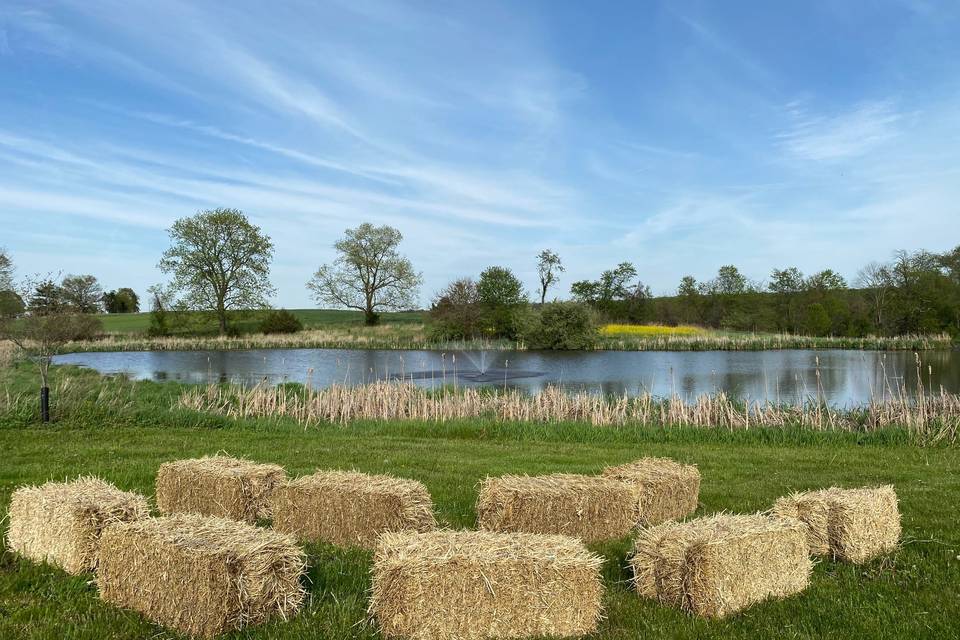 Hay seating