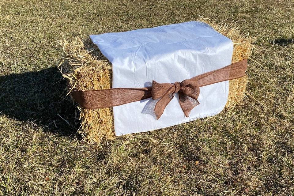 Hay ceremony seating