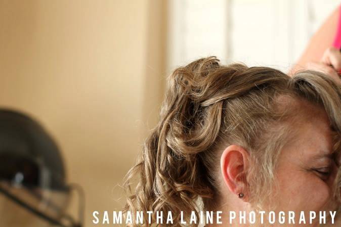 A. Collins wedding hairstyle