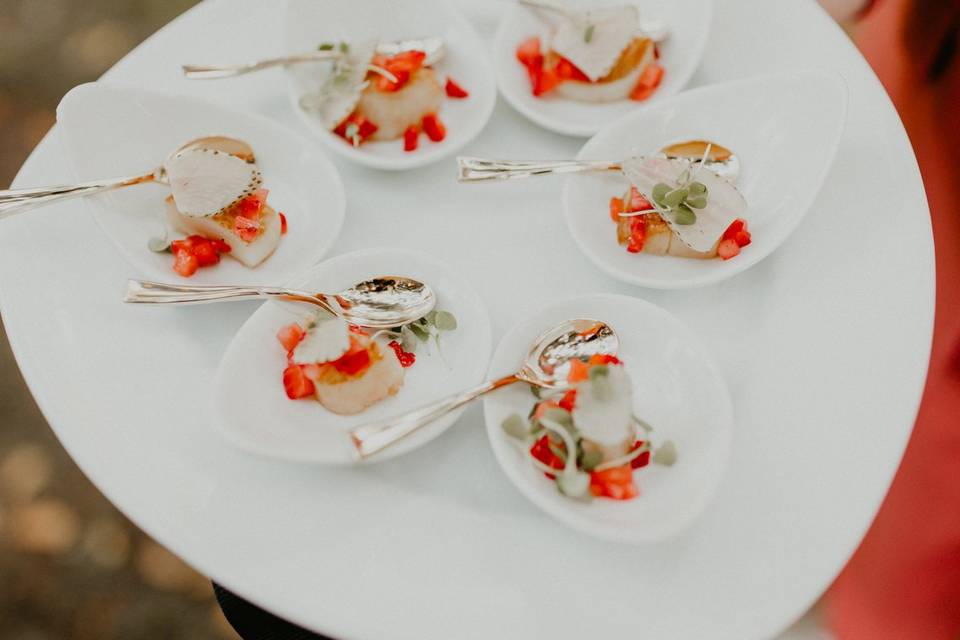 Scallop and Strawberry