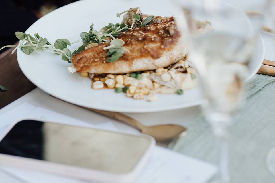 Chicken and farro