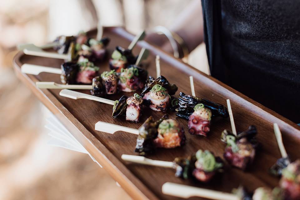 Octopus, potato, shishito