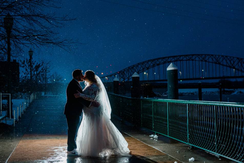Nightime Bride Shot