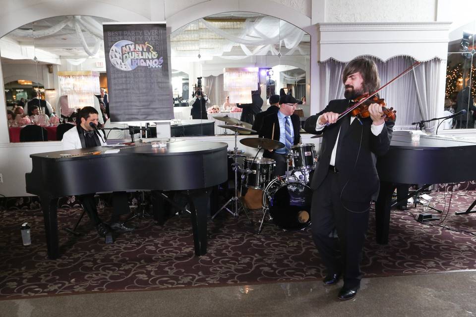 Matt playing fiddle for Devil Went Down to Georgia