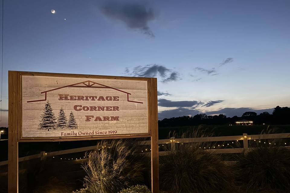Sign at Twilight