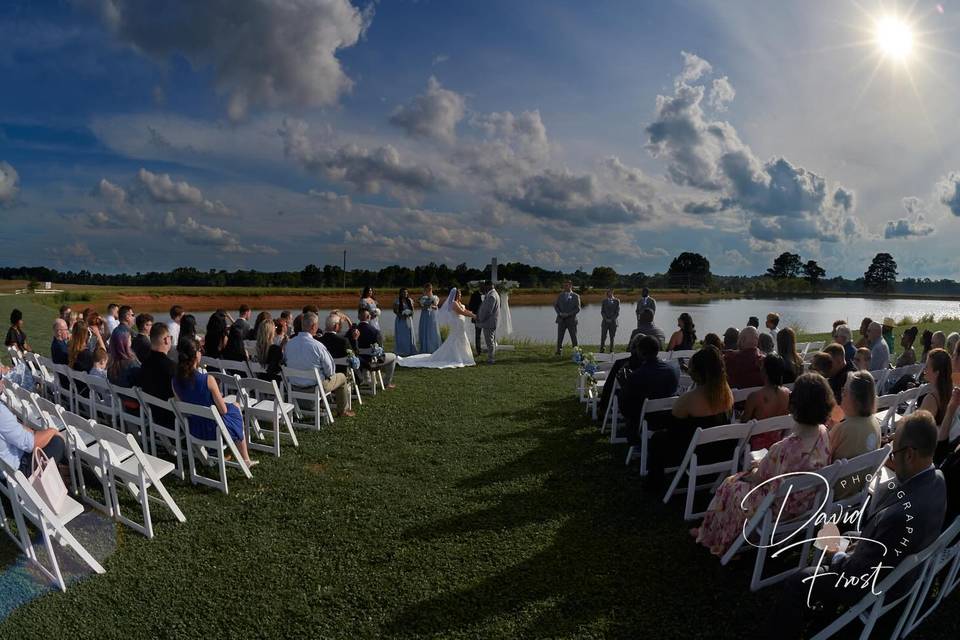 Lakeside wedding