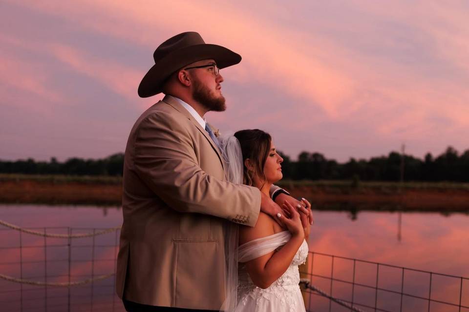 Sunset at the lake