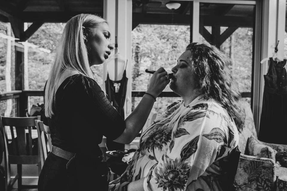 Traditional bridal makeup