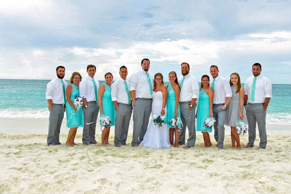 Beach Wedding with no jacket