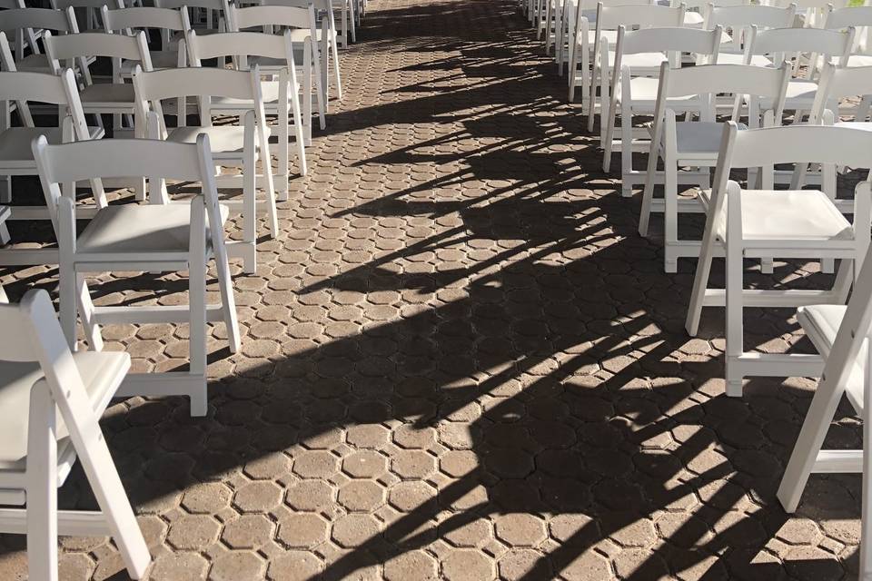 Chairs for the wedding