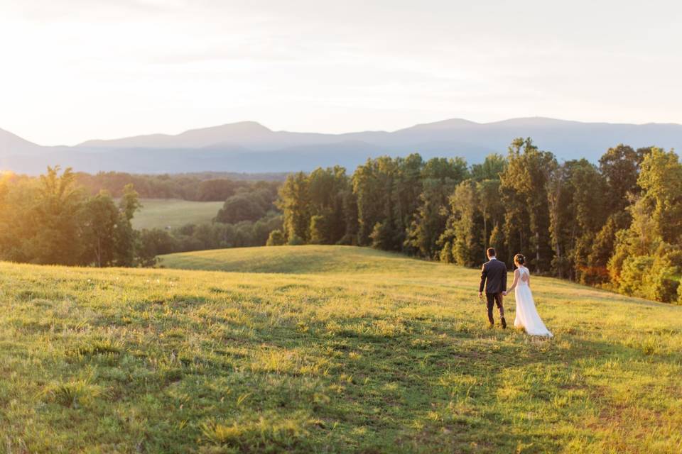 Walking into the mountains