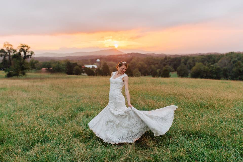 Dancing under the sunset