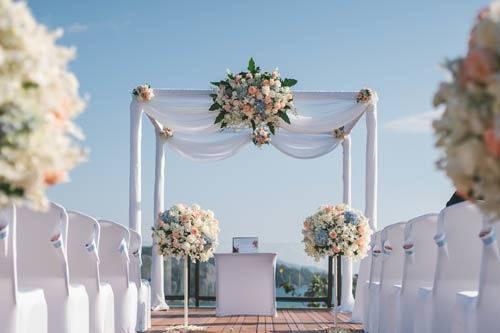 Wedding ceremony area