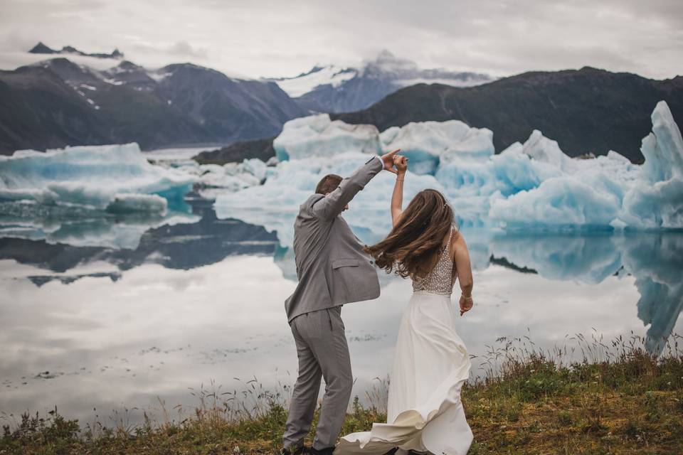First dance at Bear Glacier