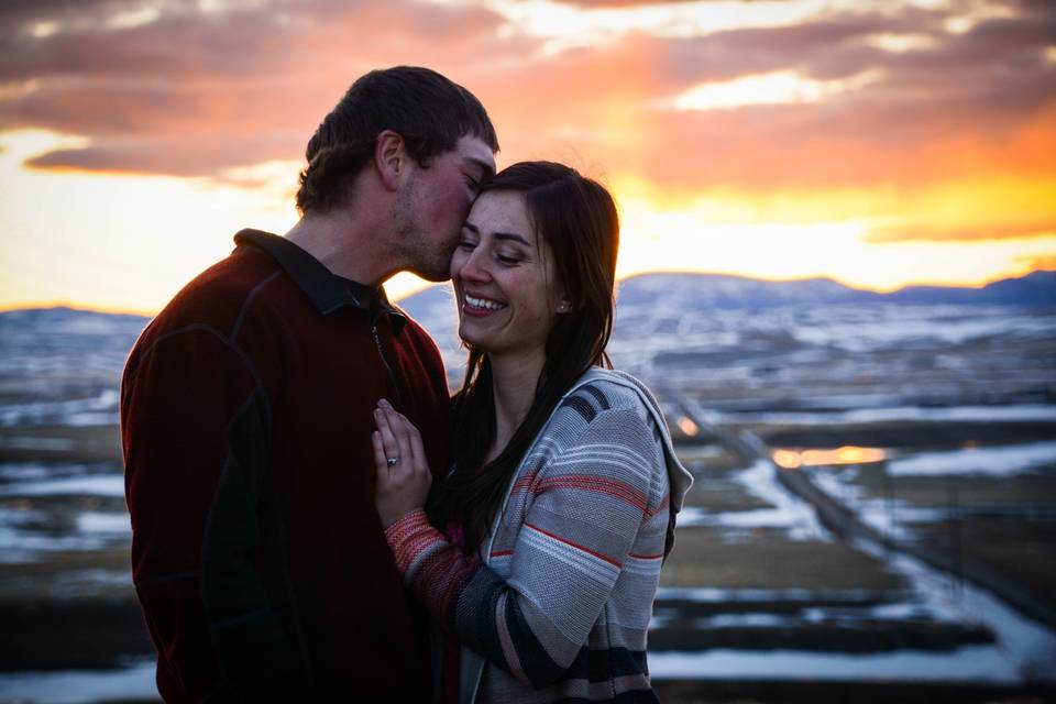 Portrait at sunset