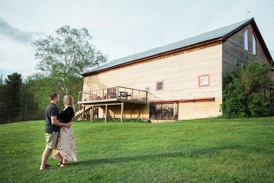 South side of the barn